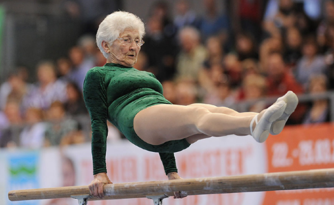 INCREDIBLE 91-year-old gymnast needs to be seen to be believed