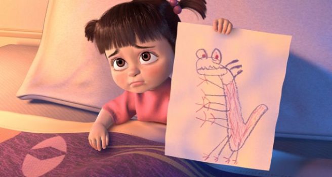 The voice of Boo from Monsters, Inc. is now grown up and into yoga