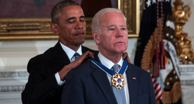 Everyone is totally BAWLING about Joe’s medal of freedom on Twitter