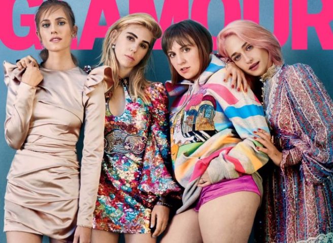 Body positivity! Lena Dunham flaunts cellulite on Glamour cover