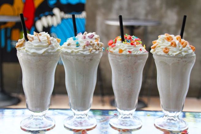 YES! Cereal MILKSHAKES are the delicious treat we need in our lives