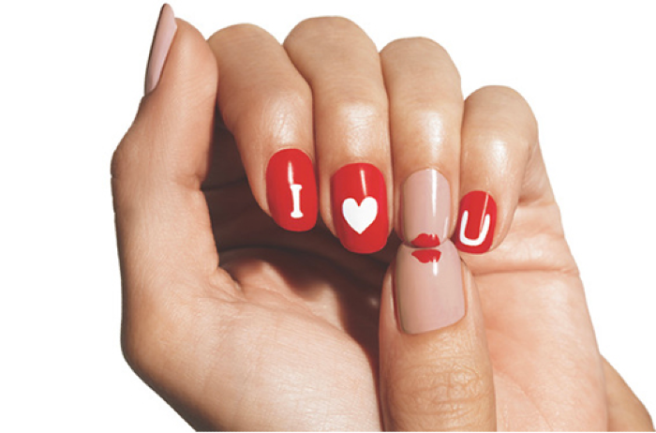 SO pretty! We are loving these Valentine’s Day inspired manicures