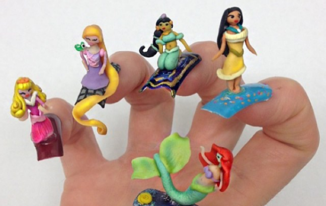 This 3d Disney Nail Art Is Bizarre But We Are Kind Of Obsessed With It Shemazing