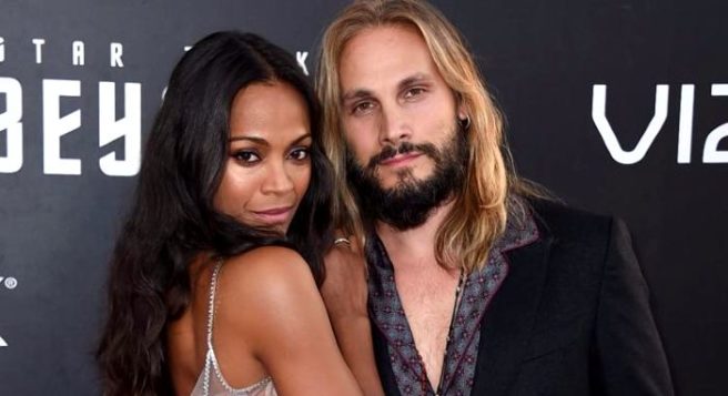 Zoe Saldana announces the birth of her third child with adorable photo