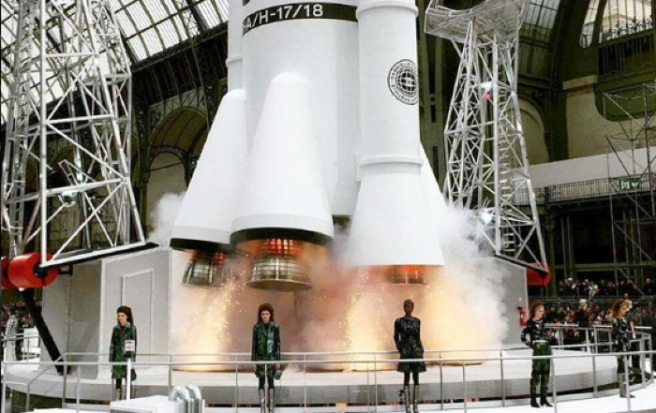 So, Chanel had a fully functioning rocket ship at their A/W17 show