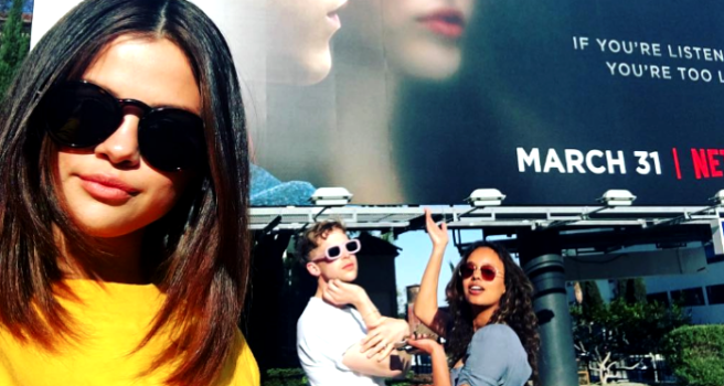 Selena brought two 13 Reasons Why cast members to get matching INK