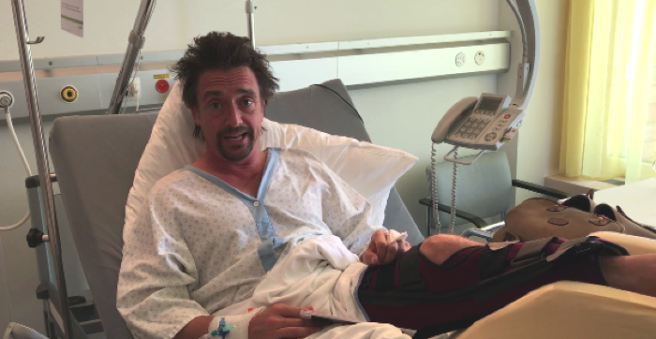 Update: Richard Hammond informs his fans from his hospital bed