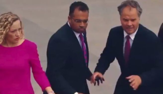 Kind of a big deal: Newscasters spoof a classic Anchorman scene