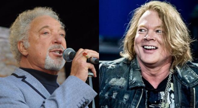 Rock STARS: Axl Rose and Tom Jones party hard in London