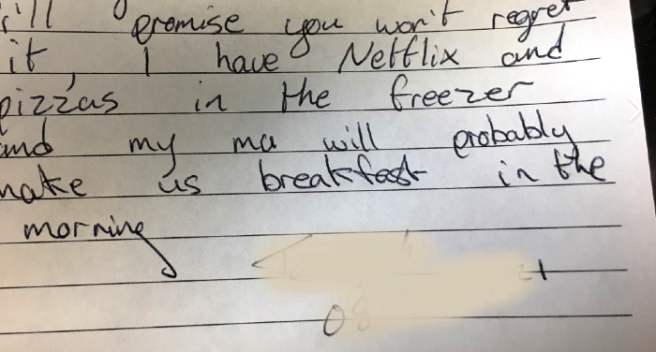 This note found in McGowans has us all like, ‘what happened next?!’