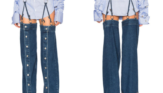 Crotchless jeans? Sorry, but this weird denim trend has got to stop