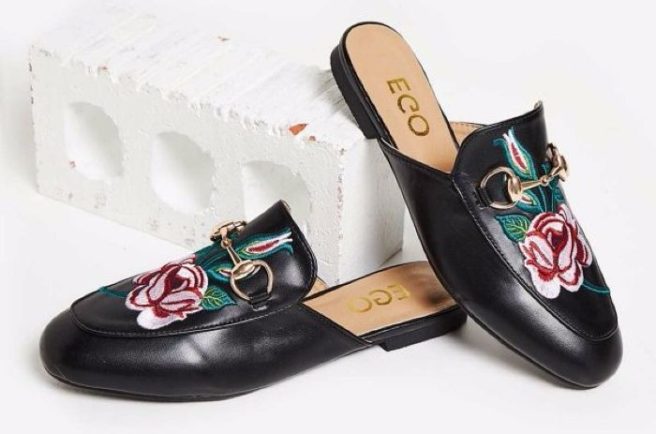 gucci inspired fur loafers