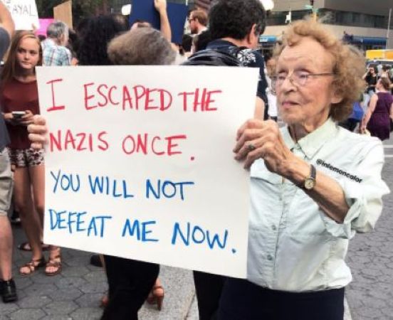 Trending: 90-year-old woman defiant in the face of Nazis… again