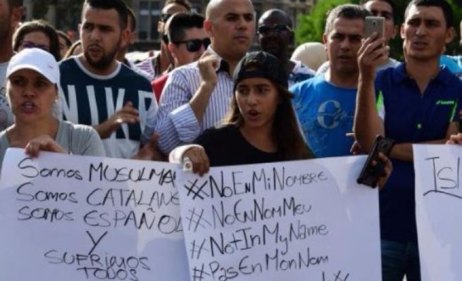 Not in my name: Muslim community take to the streets in Barcelona