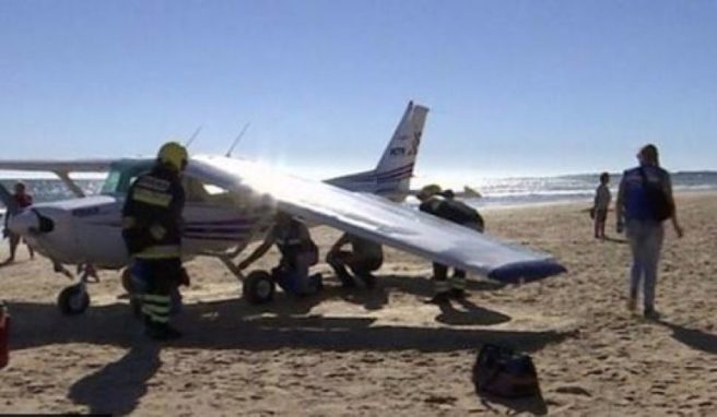 Sunbathers killed on Portuguese beach following airplane crash