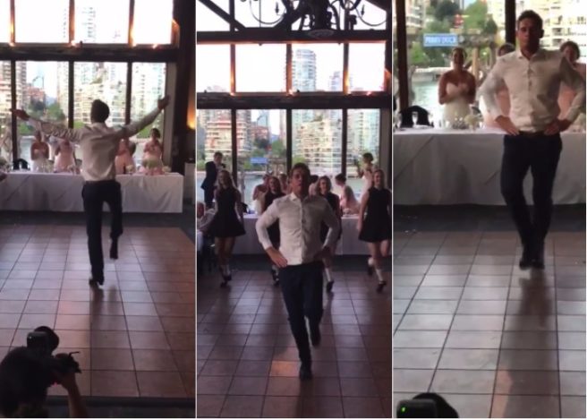 This Irish rugby player took dance lessons to surprise his new wife