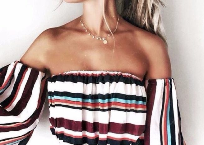 Male students don off-the-shoulder tops in sexist dress code protest