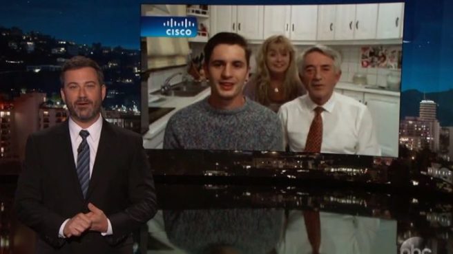 Jimmy Kimmel did a gas interview with the Irish viral bat video family