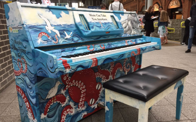 The new piano at Pearse Station is here to brighten up your mornings