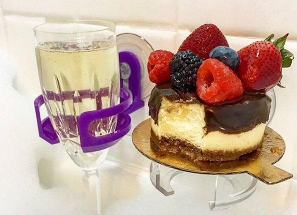 PSA: This genius gadget lets you sip wine while soaking in the tub