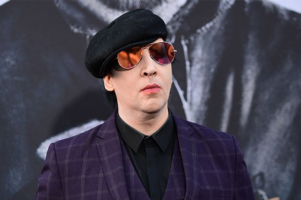 Marilyn Manson knocked out by prop during NYC performance