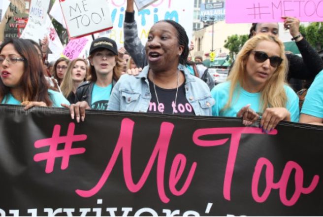 Hundreds of protesters march against sexual abuse in Hollywood