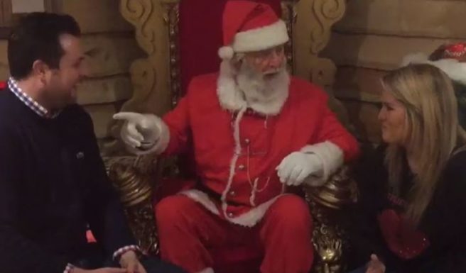 Santa played a massive role in this man’s festive proposal in Arnotts