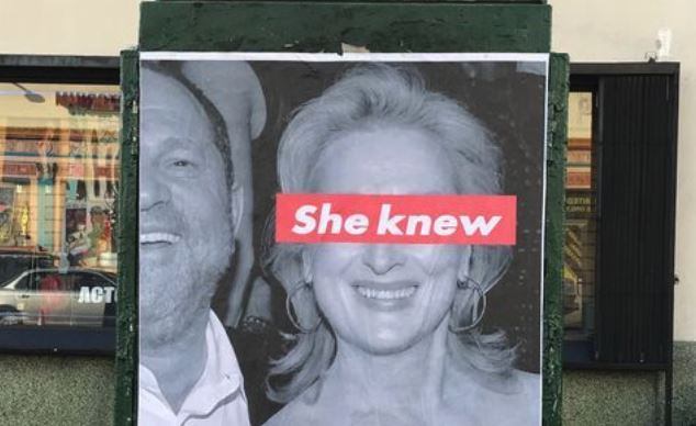LA street artist claims Meryl Streep knew about Weinstein allegations