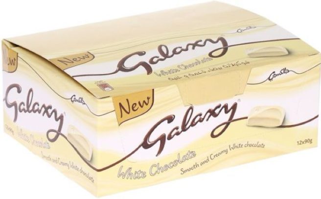 PSA: White Galaxy chocolate exists and our mouths are watering