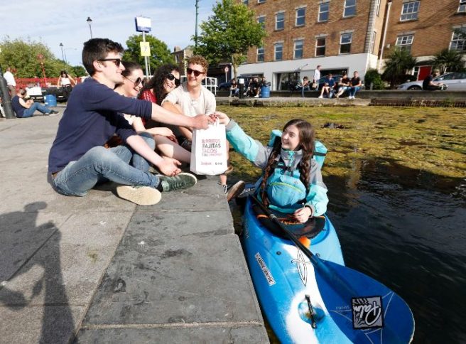 Deliveroo go to new lengths to feed Ireland’s hungry sun seekers