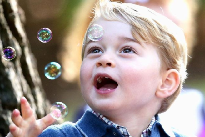 Prince George looks ADORABLE in this new birthday photo