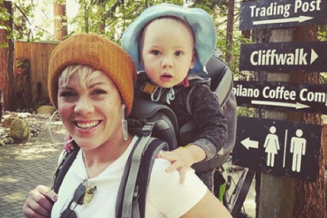 Pink OWNS concert critics for calling her out in beach picture