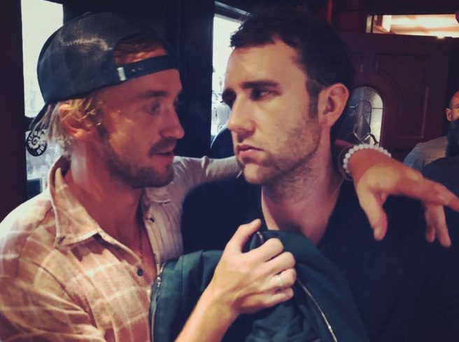 Tom Felton and Matthew Lewis have a Harry Potter reunion in LA