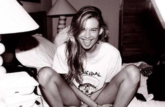 Behati Prinsloo just broke one of her major Insta rules with this snap