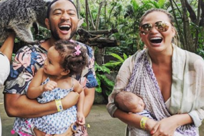 Classic Chrissy: She tries to sing like her hubby in this hilarious video