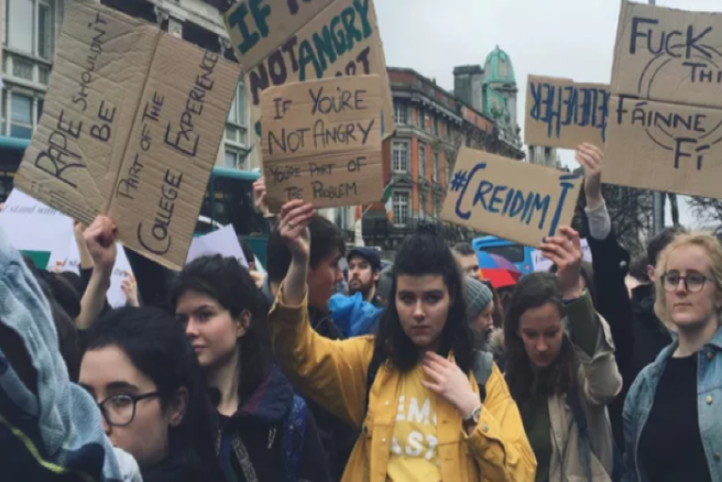 Solidarity rallies taking place to protest victim blaming in courts