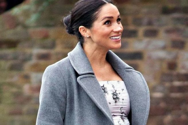 Meghan Markle shows off growing bump in gorge floral dress