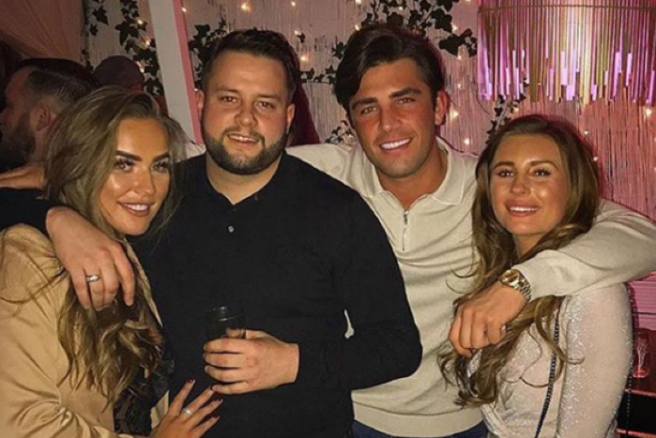 Love Island’s Jack and Dani are all loved up as they celebrate New Year