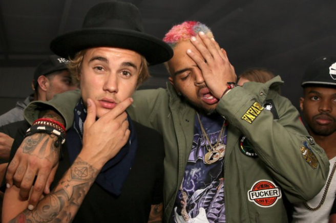 What? Justin Bieber has pledged support for Chris Brown