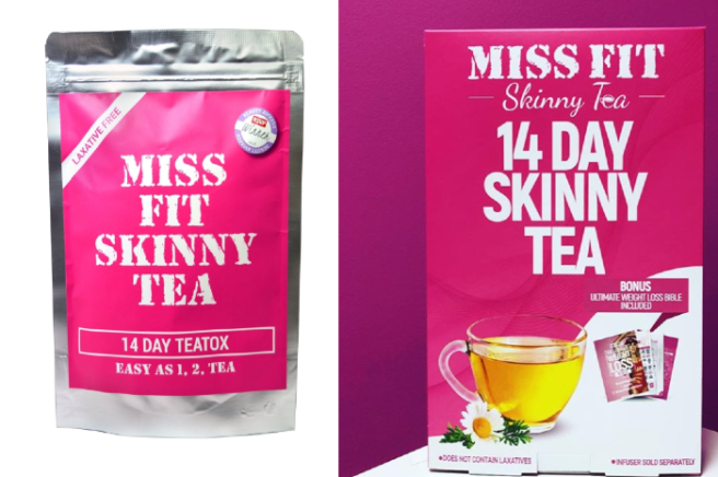 Four Miss Fit Skinny Tea products recalled by FSAI over labelling