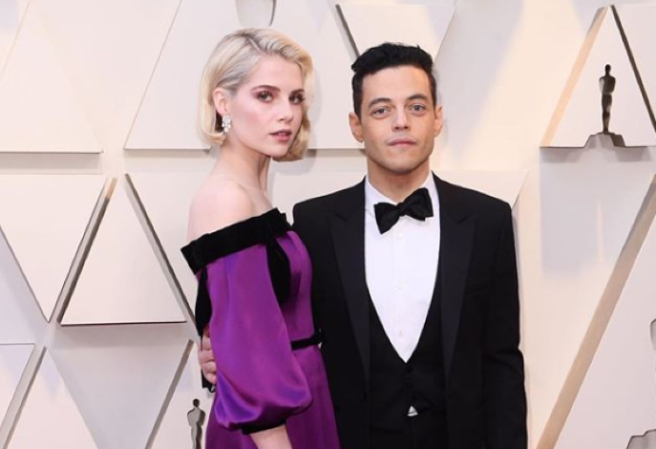 Rami Malek wins Best Actor, declares love for Lucy then FALLS