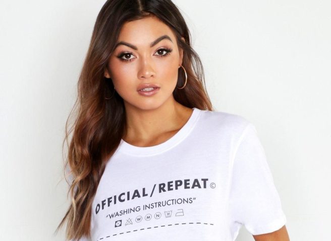Boohoo.com take a step towards sustainability with recycled t-shirts