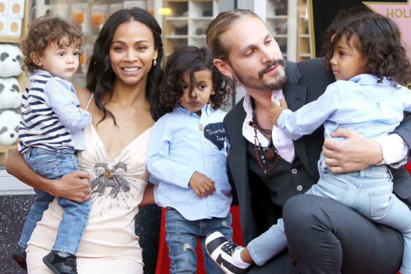 Zoe Saldana is raising three sons ‘in a gender neutral environment’