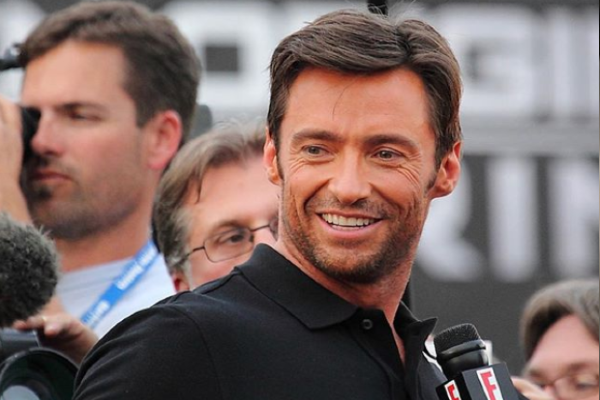 Hugh Jackman is casually necking a pint of Guinness in Dublin pub