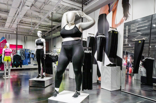 Nike has altered its mannequins to show more diverse body types