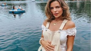 Chloe Lewis and boyfriend Danny Flasher welcome their first child