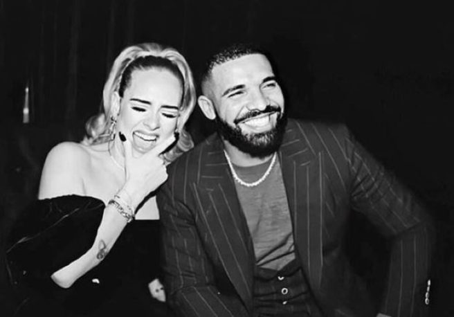 Adele looked like an actual goddess at Drake’s birthday party last night