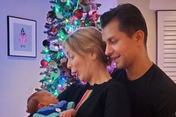 ‘Newborn bliss’: Rachel Riley and Pasha Kovalev welcome a baby girl