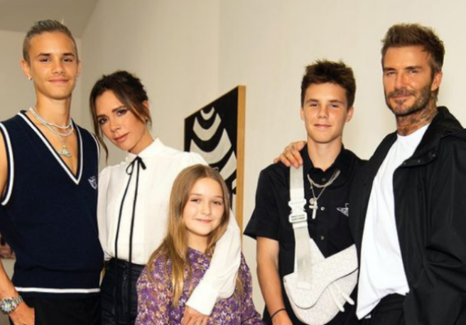 Victoria Beckham shares chaotic BTS video for family Christmas card