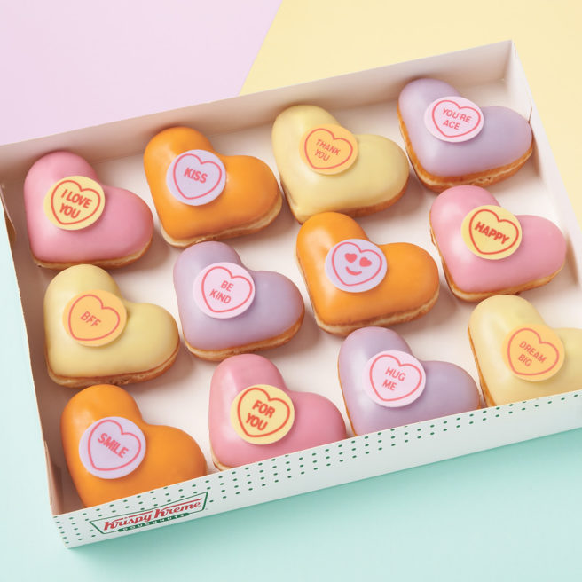 Krispy Kreme offer up Heart-Shaped Treats in time for Valentine’s Day